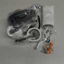 XIHOME 3 Arm Antique Classic Edison Lampshade Adjustable Max. 50 cm DIY Modern Spiral 3 Hanging Pendant Ceiling Spider Lamp Light E26 Retro Chandelier Dining Room Bedroom Black