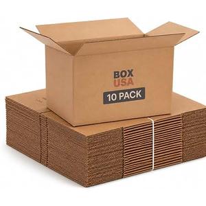 BOX USA Moving Boxes 22"L x 17"W x 12"H (10-Pack) Large - Corrugated Cardboard Box for Shipping, Mailing, Packing, Packaging and Storage