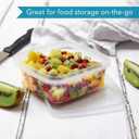 NYHI 8 oz 20 Pack Square Clear Deli Containers with Lids Disposable BPA Free Square Plastic Food Storage Containers with Lids Airtight for Meal Prep Take Out Kitchen