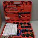 DAYUAN 28pcs Universal Radiator Pressure Tester Kit, coolant Pressure Tester kit coolant Vacuum Refill kit for Cooling System (Red)