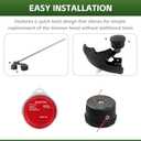 49-16-2714 Easy Load Trimmer Head Replacement for Milwau-kee M-18 String Trimmers & 49-16-2713 Trimmer Line for Milwau-kee Trimmer 2725-20 Weed Eater String -red 0.095-250ft