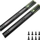 Full Extension Drawer Slides 14 16 18 20 Inch, Soft Close Drawer Slides, Dual Springs with Ball Bearing Cabinet Drawers Slides1 Pair, 14 inch
