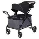 Baby Trend Tour LTE 2-in-1 Stroller Wagon, Gravity Black
