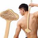 NURENDER Oversized Back Scratcher, Extended Bamboo Scratcher, 22.04" Long Curved Handle; Wider Head; More Larger Scratching Surface, Adults Body Instant Scratcher Christmas Gift for Women and Men.
