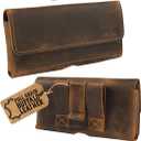 Moonster Leather Phone Holster Belt Clip Style for Men  Holsters Pouch  Horizontal Holder for Belt with Magnet Closure  Leather Phone for Belt