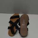 Veittes Women's Flat Slide Sandals - Comfortable Elastic Ankle Strap Flat Summer Sandals. standard size 8.5
