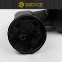 Dasbecan Driver Side Mirror Compatible with 2007-2018 Jeep Wrangler JK Left Side Door Mirrors Manual Folding No-Disturtion Glass Replaces#CH1320271 68081251AA 55078131AG Textured Black Cover