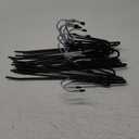 Zober Pants Hangers Non Slip - 20 Pack Open Ended Pants and Jean Hangers for Closet - Space Saving Clothes Hanger - Strong, Durable, Metal Pant Hangers (Black) (Chrome)