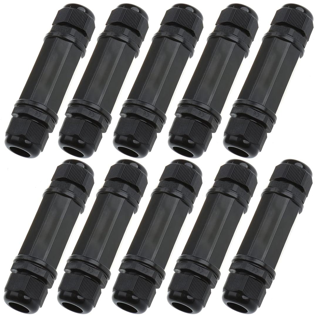 10PCS M22Z Shielded RJ45 Waterproof Cat5/5e/6 8P8C Connector IP67 Ethernet LAN Cable Connector Double Head Outdoor LAN Coupler Adapter Female to Female