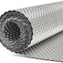 Exhaust Heat Shield Automotive 16"x40", Embossed Aluminum Heat Shield Kit with Stainless Steel Zip Ties Cable Metal for Car Muffler Exhaust Wrap Heat Pipe High Temp Thermal Barrier