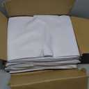 6-Pack White Round Tablecloths, 120 Inches, Stain-Resistant Polyester for 5-6 Ft Round Tables - Washable Table Covers for Weddings, Banquets, Birthday, Parties, Events