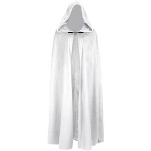 JPXH Medieval Cloak with Hood Renaissance Cape for Men and Women Halloween Costume