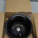 1 PC SHLPDFM Crankshaft Pulley Black Steel Double-Groove LWP Long Water Pump Compatible with Small Block Chevy SBC 262 265 267 283 302 305 307 327 350 400