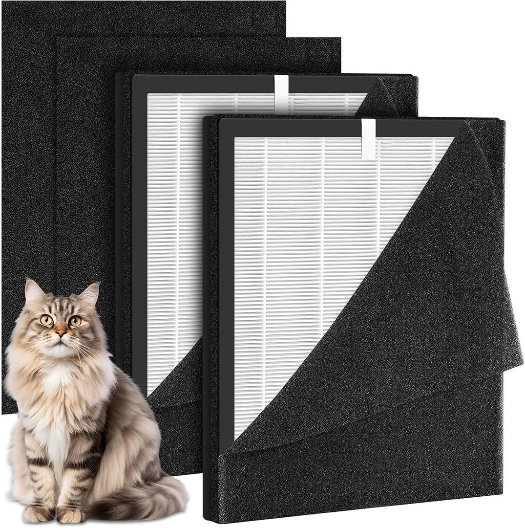 2 Pack KJ190L Replacement Filter for MOOKA KJ190L Pet Air Purifier