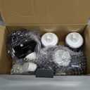 Cambom Rotary Cheese Grater Hand Crank Cheese Shredder for Fresh Cheese, Vegetable, Nuts,Non-slip Suction Base, Free Cleaning Brush Three Blades, Black