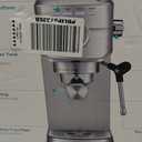 CASABREWS CM5418 Espresso Machine 20 Bar, Compact Espresso Maker with Steam Milk Frother, Stainless Steel Coffee Machine with 34oz Removable Water Tank for Cappuccino, Gift for Women or Men, Silver