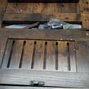 HOOBRO Cat Litter Box Enclosure, Double Door Litter Box Furniture, Hidden Litter Box Furniture, Splash-Proof Litter Control Board, Side Table, Coffee Bedside Table, Rustic Brown FG80MW01