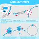 SYNCFUN Pool Toys Diving Rings, 2 Packs Swim Thru Rings Dive Pool Game Underwater for Kids for Summer Activities Party Gifts Outdoor