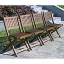 18 ct Solid Wood Patio Folding Chair Folding Chair Set