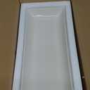 MALACASA Serving Platters Set of 4, Ceramic Serving Platters and Trays for Serving Food, Rectangular Serving Trays for Party, Large Serving Plates, Party Serving Trays and Platters  14 Inch, White