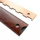 Guitar Neck Straight Edge with Case - Notched Straight Edge Guitar Ruler, Luthier Tool Designed for 25.5 and 24.75 Scales