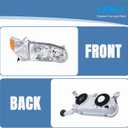 LABLT Headlights Headlamp w/Corner Signal Lamp Left+Right Replacement for 2001 2002 Corolla