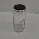 Mason Craft & More Glass Clamp Jar With Black Lid 4.5L, 152oz.