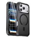 Gotubiim for iPhone 17 Pro Case,Screen Protector*2,Anti-Yellowing,Compatible with MagSafe,[Military Grade Drop Tested] Heavy Duty Magnetic Phone Case for iPhone 17 Pro 6.3",Black-B