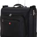 SwissGear 7895 Premium Rolling Garment Bag, Bonus Hanging Feature, Men's and Women's, 24-Inch Luggage - Black