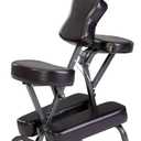 Master Massage Bedford Full Body Portable Massage Chair – Lightweight Folding Tattoo & Salon Chair with Adjustable Height, Face Cradle, Carrying Case (Coffee), 11 inches x 14 inches x 39 inches