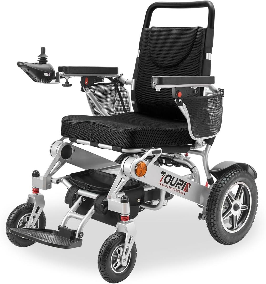 18 Miles Long Travel Range Corse Motility 2025 Upgrade Compact Electric Wheelchair for Adults - Lightweight 60lbs, Foldable Motorized Power Chair for Seniors, 600W Motors, All-Terrain Capability