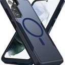 for Samsung Galaxy S21 Case,[Compatible with Magsafe] [Military Grade Drop Tested] Shockproof Magnetic Tough Rugged Protective Phone Case -6.2 inch (Blue)