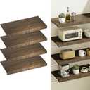 Wire Shelf Covers, Bamboo Wire Rack Covers for Pantry Shelves, Easy to Assemble Wooden Closet Wires Shelving Cover, 0.6 Inches Thick Waterproof Durable Shelf Dividers for Kitchen, 24 * 12 Inches