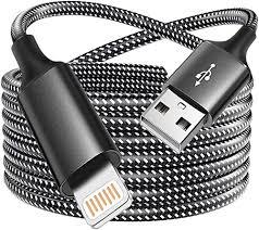 10 Ft Braided Charge For Apple Lightning, Silver