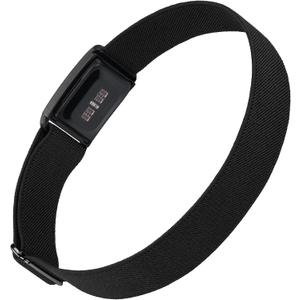Stretchy Nylon Arm Band, Soft Breathable Elastic Adjustable Bicep Band with Case Compatible with Whoop 5.0 One Peak MG/LIFE (ECG Not Support) (Black)