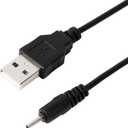 Uxcell USB Replacement Charger Cable, Fast Charging Cord DC 2mm Small Pin, Flexible Plug Barrel Connector 70cm Portable Cable for Nokia N78 N79 5230 5320 5310, Black