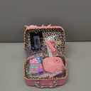 Kids Nail Polish Set for Girls Toys, Washable Quick-Dry Toddler Nail Art Kit with Air Cooling Dryer and Cosmetic Case, Christmas or Birthday Gifts for Girls Ages 3 4 5 6 7 9 10 11 12-Pink