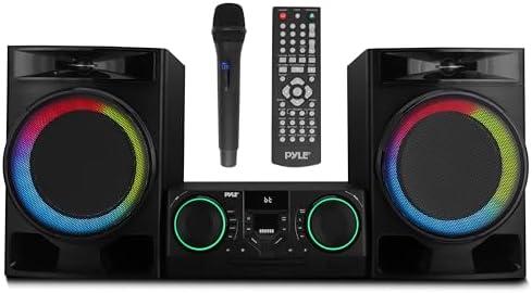 Amazon.com: Pyle CD Stereo System with Bluetooth, MP3/DVD/CD Playback, Dual USB Recording CD Player with Speakers, Black Mini Stereo System with Subwoofer, FB Radio, 160W Digital Amplifier & Remote Control : Everything Else