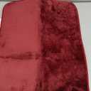Smiry Memory Foam Bath Mat 24x16, Extra Soft and Absorbent Bathroom Mats, Non Slip Washable Carpet for Floor, Shower and Tub, Burgundy