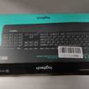 Logitech MK345 Wireless Keyboard and Mouse Combo with Palm Rest, 2.4 GHz USB Receiver, Compatible with PC, Laptop, Black