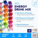 Zipfizz Daily Energy Drink Powder, Variety Pack, 15 Pack | 3-in-1 Sustained Energy, Rapid Hydration, and Essential Vitamins | Sugar-Free | Electrolyte Powder | Contains Vitamin B-12 & Antioxidants (EXP 09/01/25)