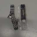 Bling Bands Compatible with Fitbit Charge 6/Charge 5, Metal Bracelet Luxurious Rhinestone Replacement Wristband for Women, Silver Black Gold