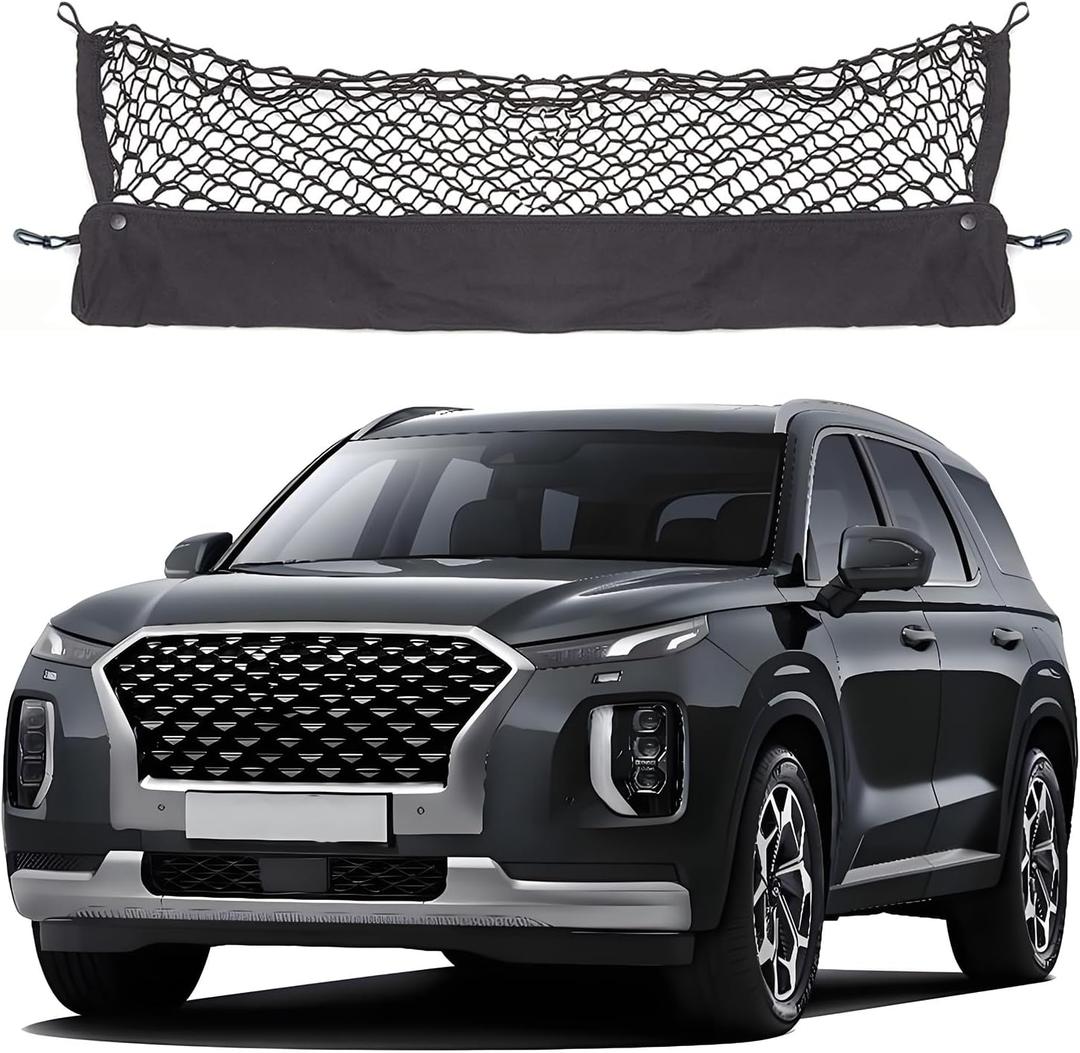 Envelope Style Upgraded Cargo Net Compatible with Hyundai Palisade Upgraded New 2026 2025 2024 2023 2022 2021 2020 Trunk Car Tailgate Netting (XXL)