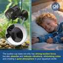 2 x DaToo 800GPH Mini Aquarium Circulation Pump Ultra-quiet Fish Tank Wave Maker With Suction Cup 360 Degree Rotatable Aquarium Power Head Submersible Water Pump For Freshwater And Saltwater