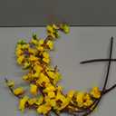 6 PCS Artificial Cherry Blossom Branches Spring Indoor Decoration, Faux Flowers 34.45" Long Stems Plum Fake Peach Plants Real Touch Silk for Wedding Home Bedroom Party Table Office, Pink