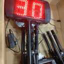 Shot Clock Basketball Timer,12/24/25/30/35/40/60 Seconds Countdown Timer, Portable Shot Clock with Buzzer for All Sports