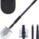 Folding Survival Shovel, Camping Shovel for Off Road, Gardening, Beach, Digging Dirt, Sand, Mud and Snow, Emergency and Outdoor, 29 inch