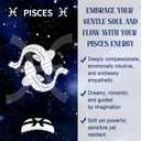 TOCESS Pisces Constellation Claw Clips: 3.93 Inch Large Biodegradable Cellulose Acetate Hair Clips For Thick Thin Hair Women, Unique Design & Strong Grip Luxury Jaw Clips For Gift