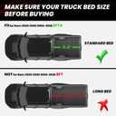 LASFIT 6.4FT Truck Bed Mat for Ram 1500 2006-2018 & Ram 2500/3500 2006-2026 & 1500 Classic 2019-2024 (6FT4/76.8 inches), NOT for Optional Rambox, All Weather Custom Fit TPE Truck Bed Liner