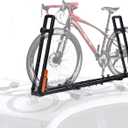 TOOENJOY Rooftop Bike Rack for Car SUV, Upright Roof Mount Bicycle Rack with 2 Arms for Movable Crossbar, 1 Bike Carrier